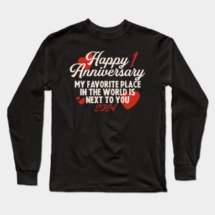 Happy anniversary 1 Long Sleeve T-Shirt